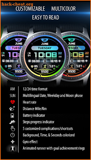 Ficture Reflecto ZX (Wear OS) screenshot