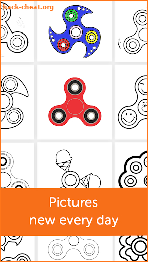 Fidget Spinner Kids Coloring Book Pages screenshot