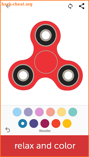 Fidget Spinner Kids Coloring Book Pages screenshot