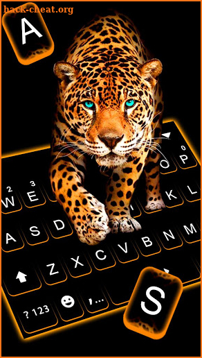 Fierce Cheetah Keyboard Theme screenshot