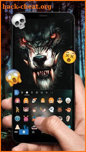 Fierce Scary Wolf Keyboard Theme screenshot