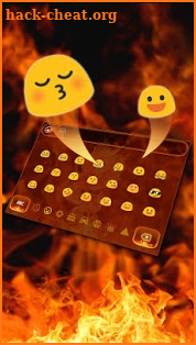 Fiery Dragon Keyboard Theme screenshot