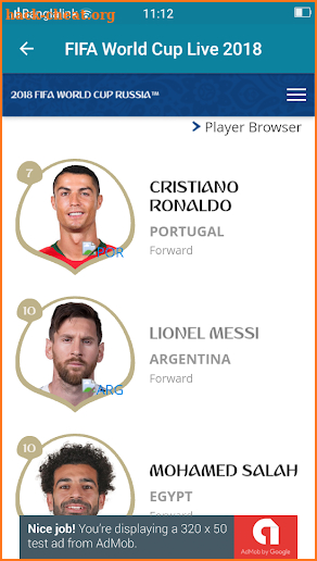 FIFA World Cup Live (Pro) screenshot