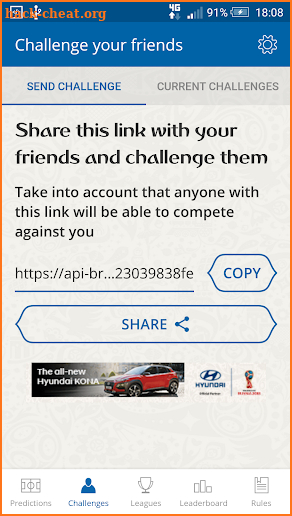 FIFA World Cup Match Predictor by Hyundai screenshot