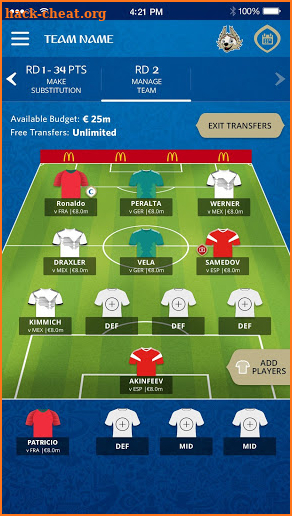 FIFA World Cup™ Fantasy screenshot