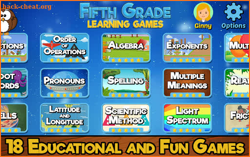 Fifth Grade Learning Games (School Edition) screenshot