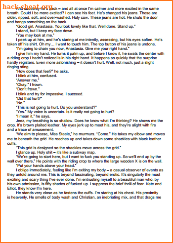 Fifty Shades of Grey book pdf screenshot