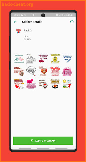 Figurinhas de amor e cantadas WAStickerApps screenshot