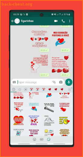 Figurinhas de amor e cantadas WAStickerApps screenshot