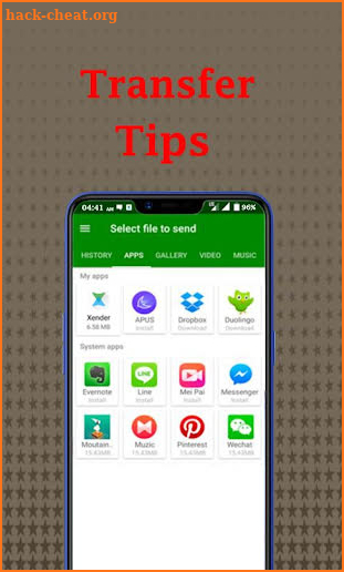 File Transfer & Sharing Tips 2019 screenshot