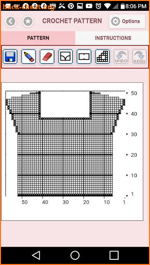 Filet Crochet Top Pattern Creator screenshot