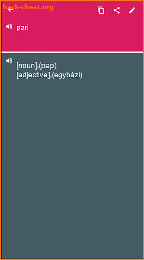 Filipino - Hungarian Dictionary (Dic1) screenshot