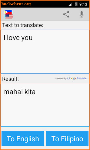 Filipino Translator Pro screenshot