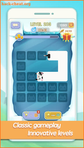 Fill Cat - One-Line puzzle screenshot