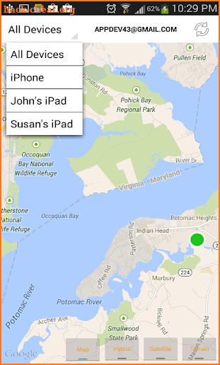 Find iPhone, Android Devices, xfi Locator Lite screenshot