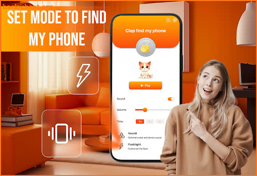 Find My Phone by Clap, Flash screenshot