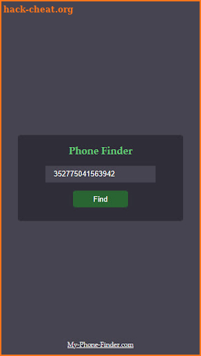 Find my phone - IMEI Tracker screenshot