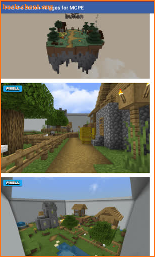 Find the Button Villages for Minecraft PE screenshot