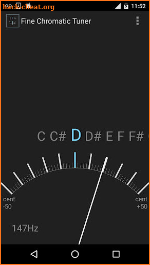 Fine Chromatic Tuner screenshot