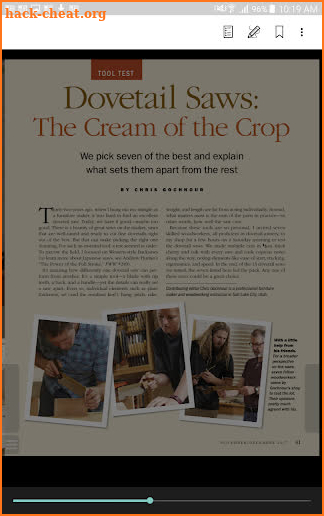 Fine Woodworking Magazine screenshot