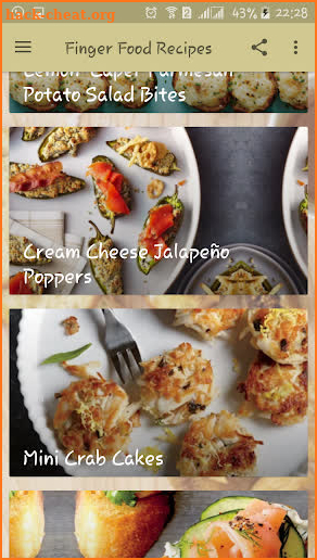 Finger Food Recipes screenshot