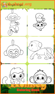 Fingerling Monkeys Coloring book screenshot