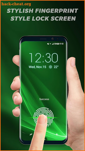 Fingerprint lock screen for prank screenshot