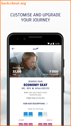 Finnair screenshot