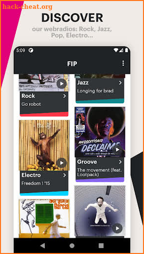 Fip - live radio & music streams jazz rock electro screenshot