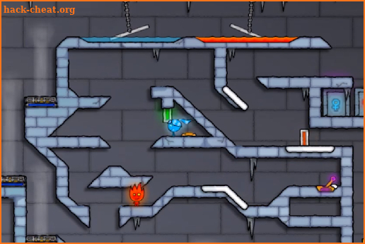 Fire boy and Water girl Maze Puzzel screenshot