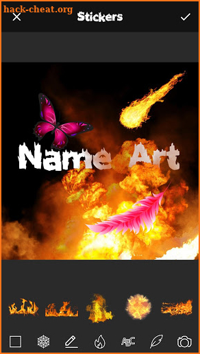 Fire Effect Name Art Maker screenshot