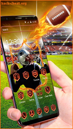 Fire Football  Rugby Theme screenshot