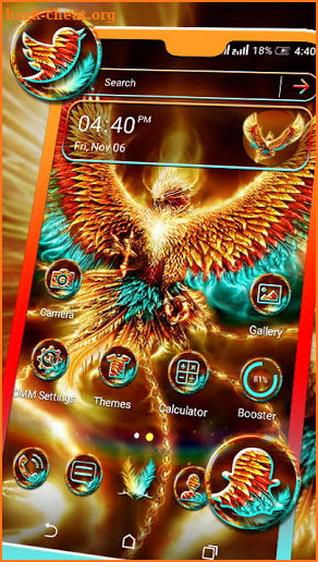 Fire Phoenix Theme Launcher screenshot