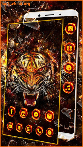 Fire Tiger Launcher Theme Live HD Wallpapers screenshot