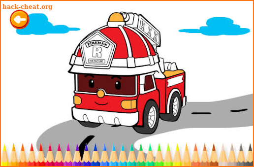 Fire Truck and Fire man Coloring book screenshot