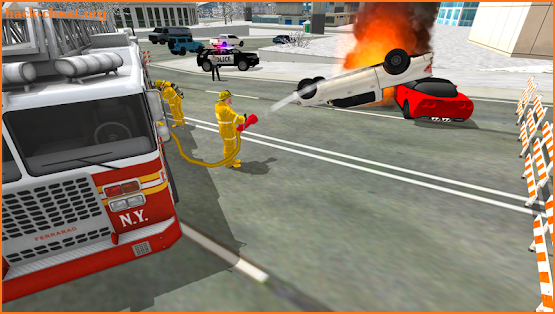 Fire Truck Rescue Simulator screenshot