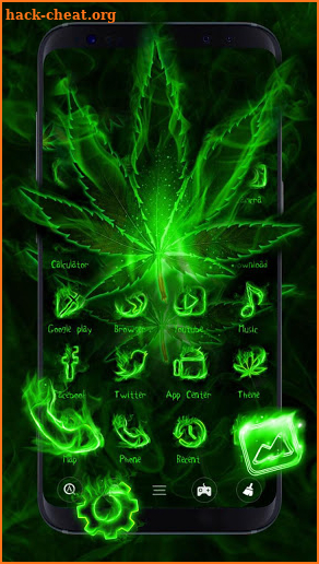 Fire Weed Rasta Launcher Theme Live HD Wallpapers screenshot