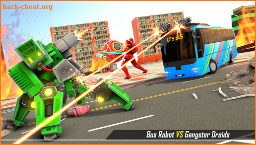 Fireball Bus Robot Game: Robot Transforming Games screenshot