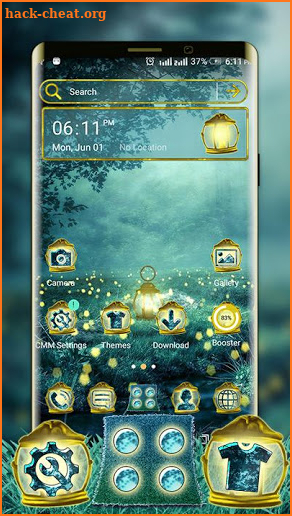 Fireflies Light Lamp Launcher Theme screenshot