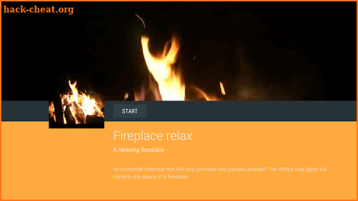 Fireplace Philips Hue screenshot