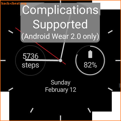 First - a Calendar Watchface screenshot