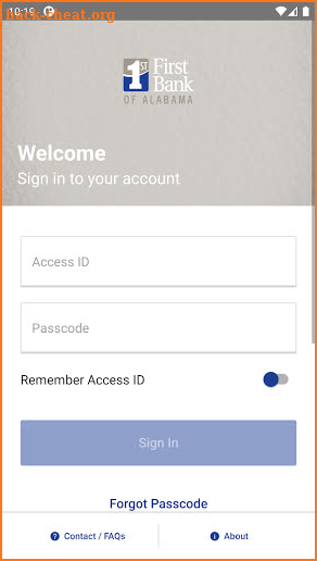 First Bank of Alabama screenshot