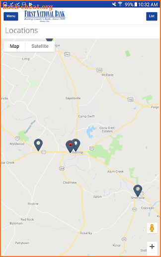 First National Bank of Bastrop screenshot