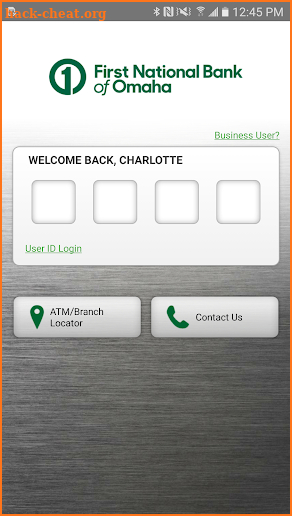 First National Bank of Omaha screenshot