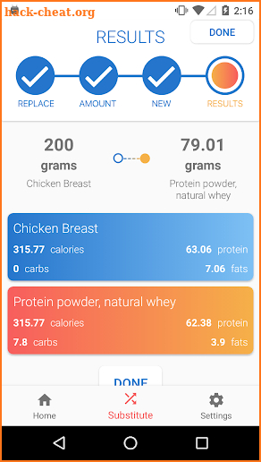 Fit Foods Coach: Diet Helper and Food Substitution screenshot