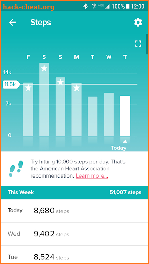 Fitbit screenshot