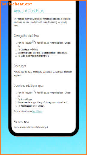 Fitbit Charge 4 User Guide screenshot