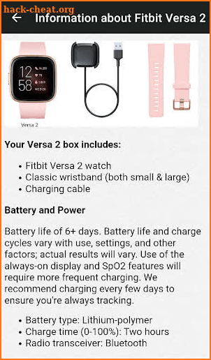 Fitbit Versa 2 Guide screenshot