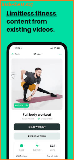 Fitness Content Studio screenshot