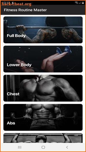 Fitness Routine Master screenshot